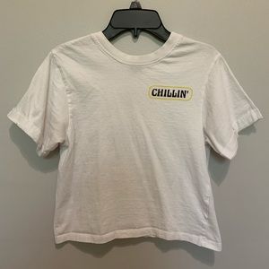 White Crop Top- Chillin’
